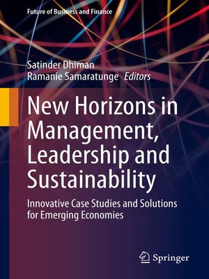 cover image of New Horizons in Management, Leadership and Sustainability